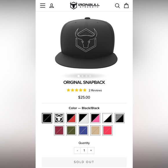 IRON BULL STRENGTH SNAPBACK - Picture 3 of 3